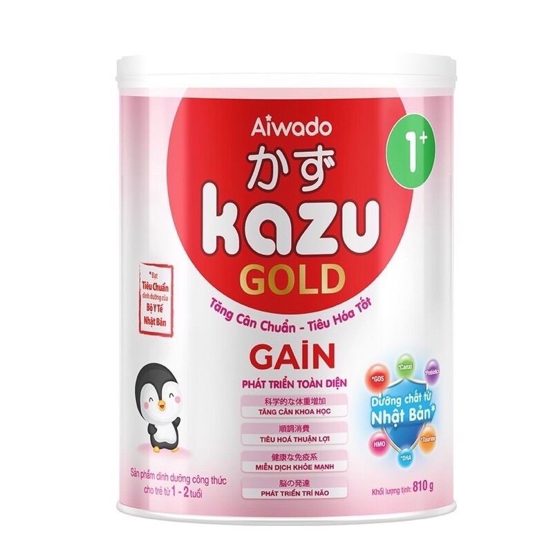 [HCM]Sữa bột Kazu gain gold số 0,1,2 810g (date 2025)