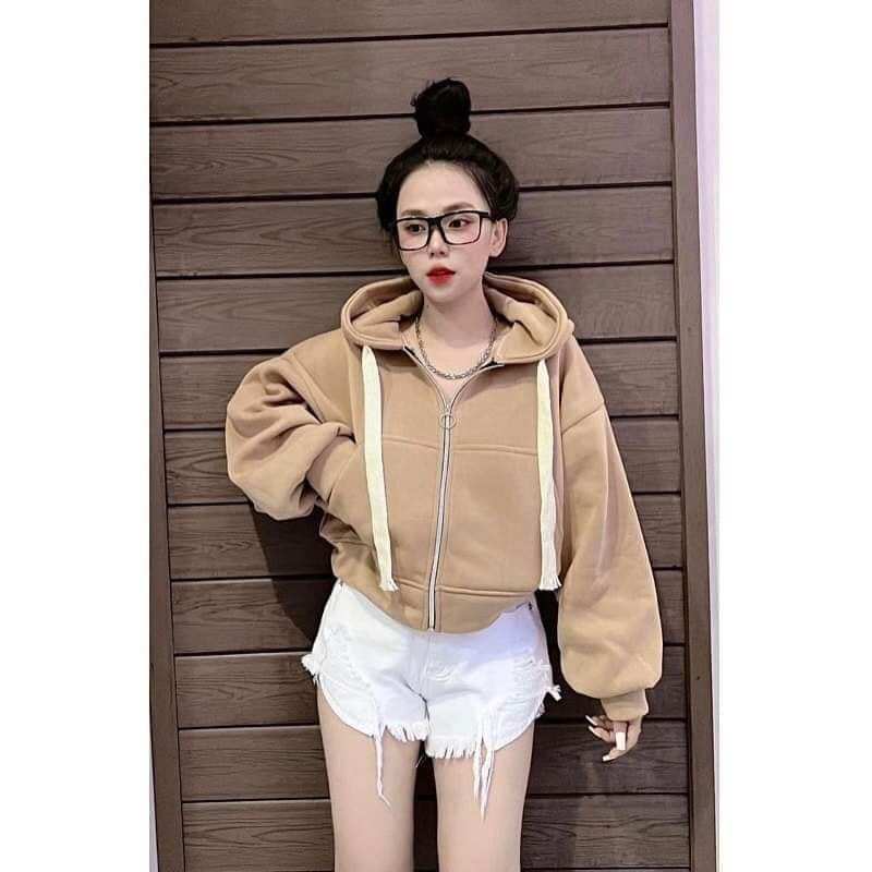 Áo Khoác Croptop dạng ngắn form freesize