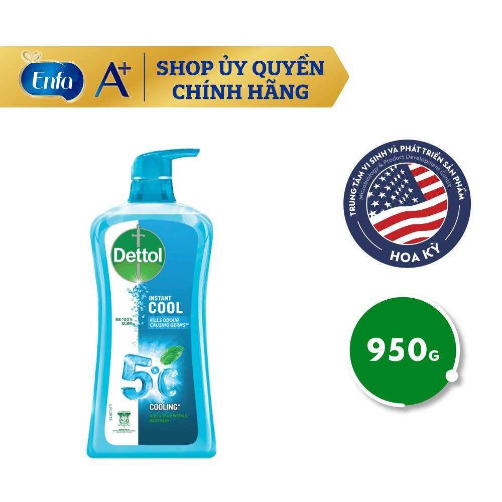 Sữa tắm Dettol Cool mát lạnh 950g