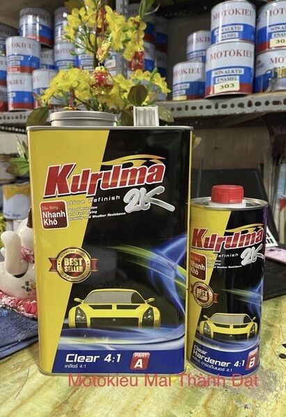 Dầu bóng kuruma 4:1 nhanh khô Bộ lớn