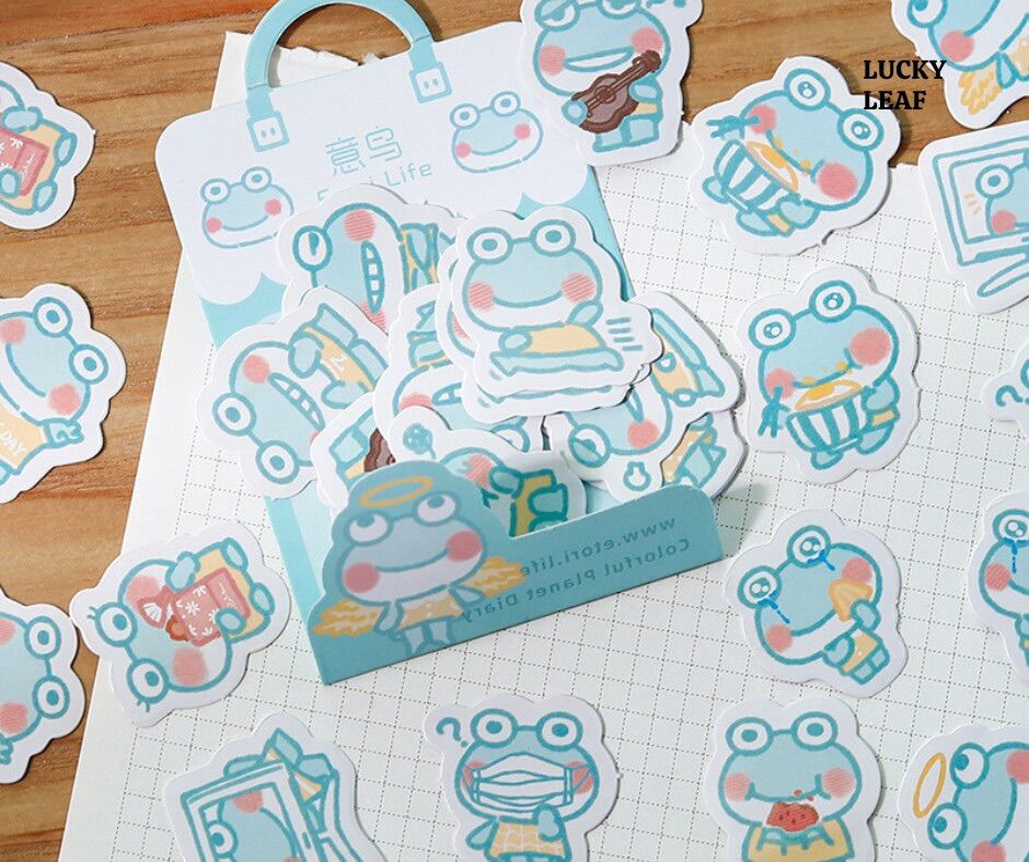 Set 40 sticker cute trang trí.