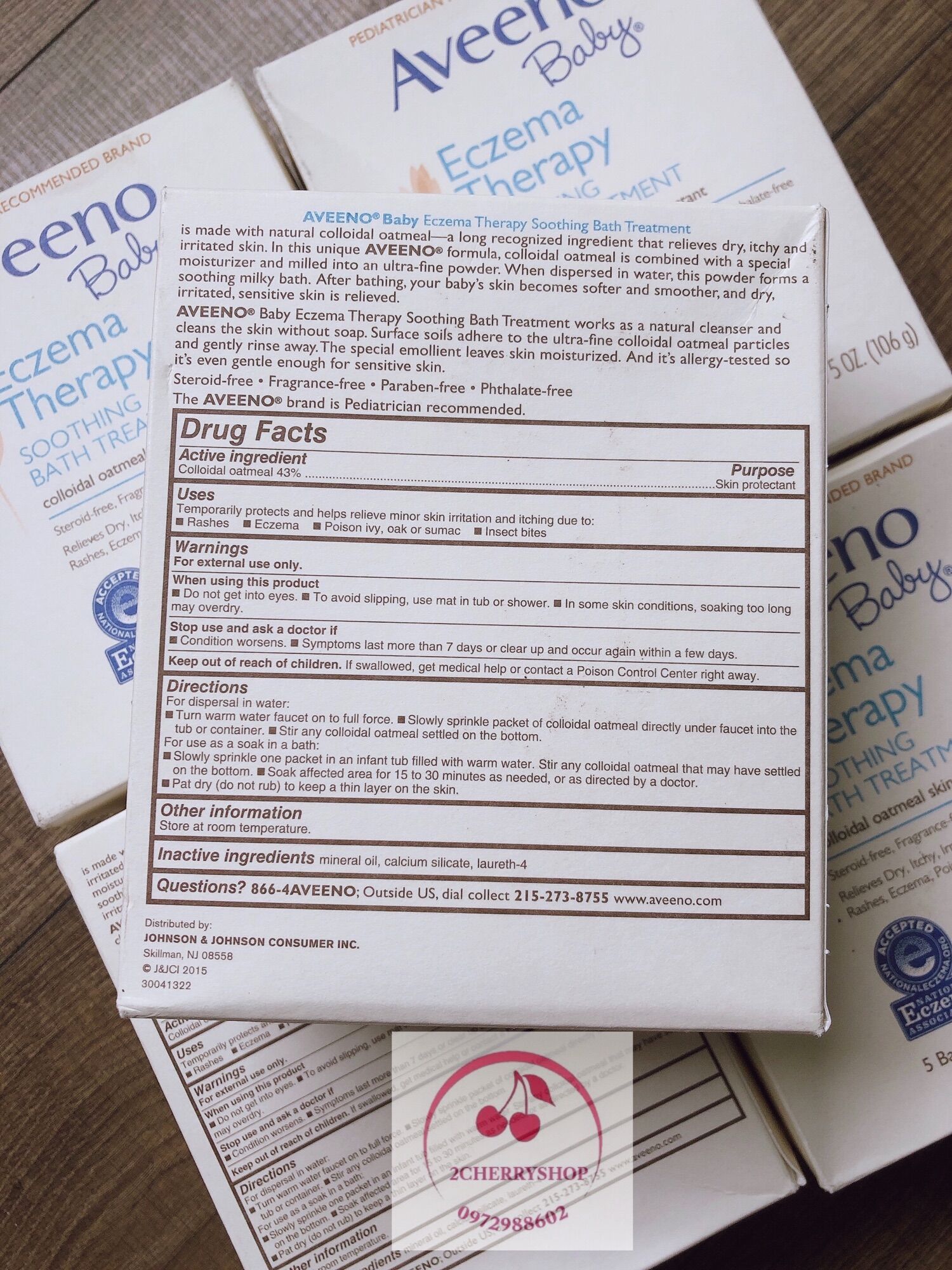 [HCM]Bột tắm cho bé da chàm ngứa Aveeno (hàng Mỹ)