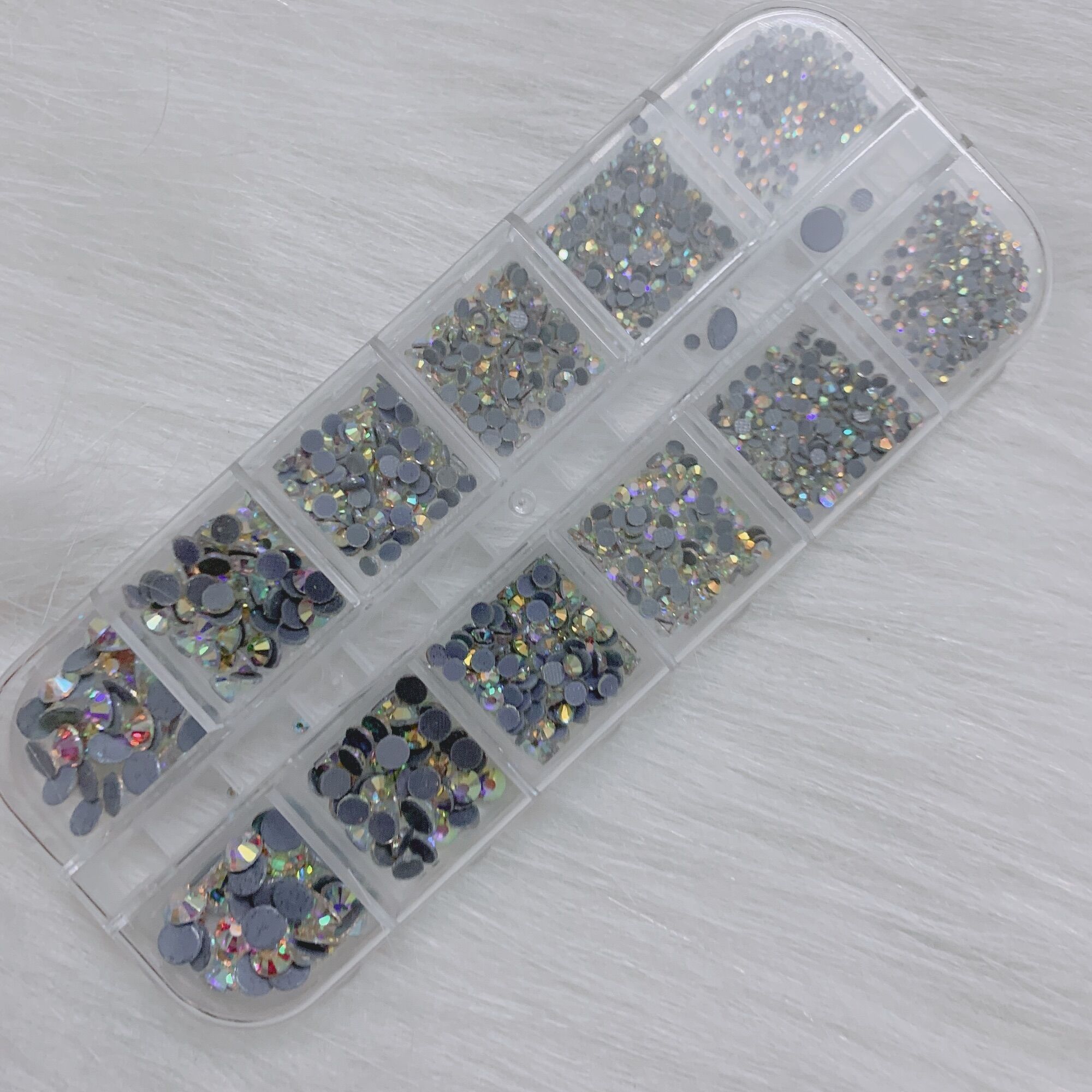 đá chân keo mix size, đá chân lưới khay 1440 viên