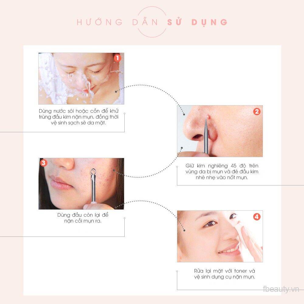 Vỉ 12 cây nặn mụn 2 đầu (6 cây/12 cây)