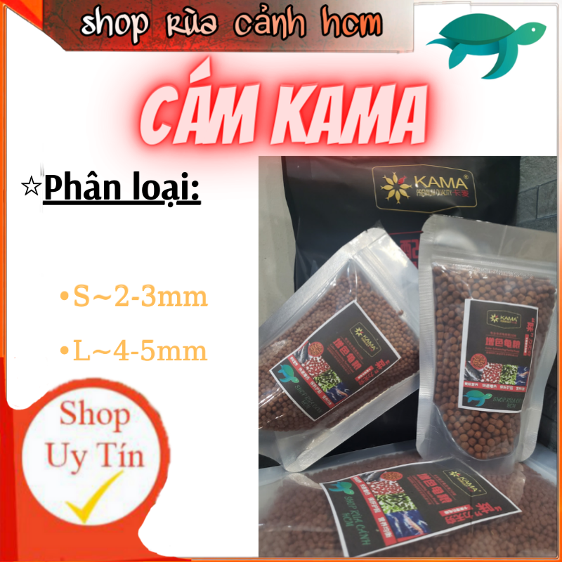 Cám Kama 100g , thức ăn kích màu kama cho rùa nước 100 g