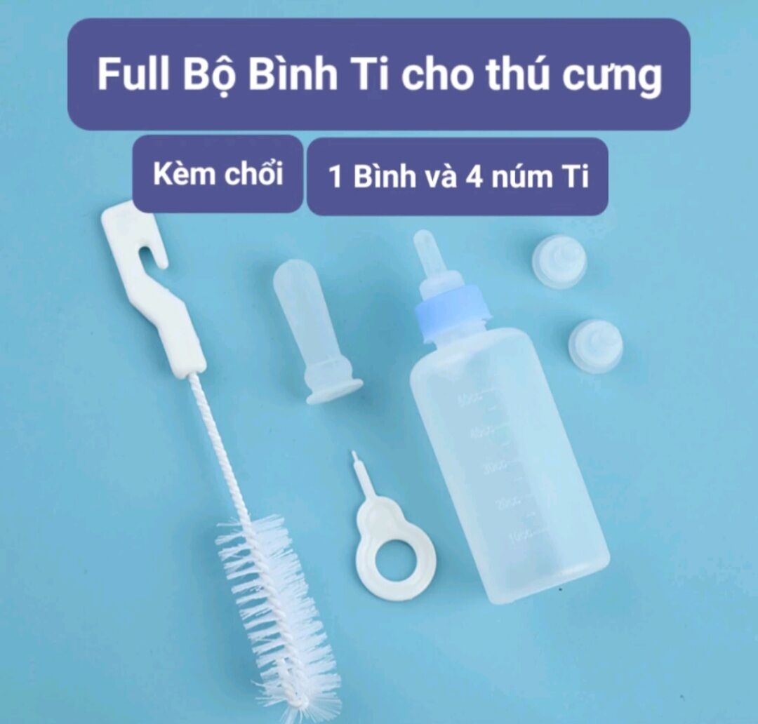 Bình ti sữa cho chó mèo cao cấp chất liệu tốt an toàn cho boss 60ml