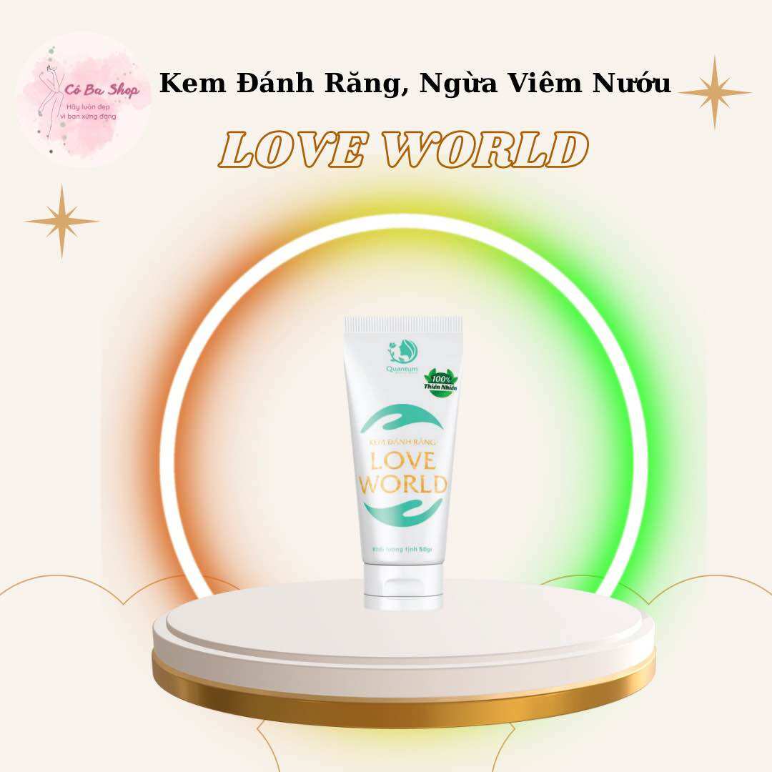 Kem Đánh Răng Thơm Miệng Trắng Răng Love World