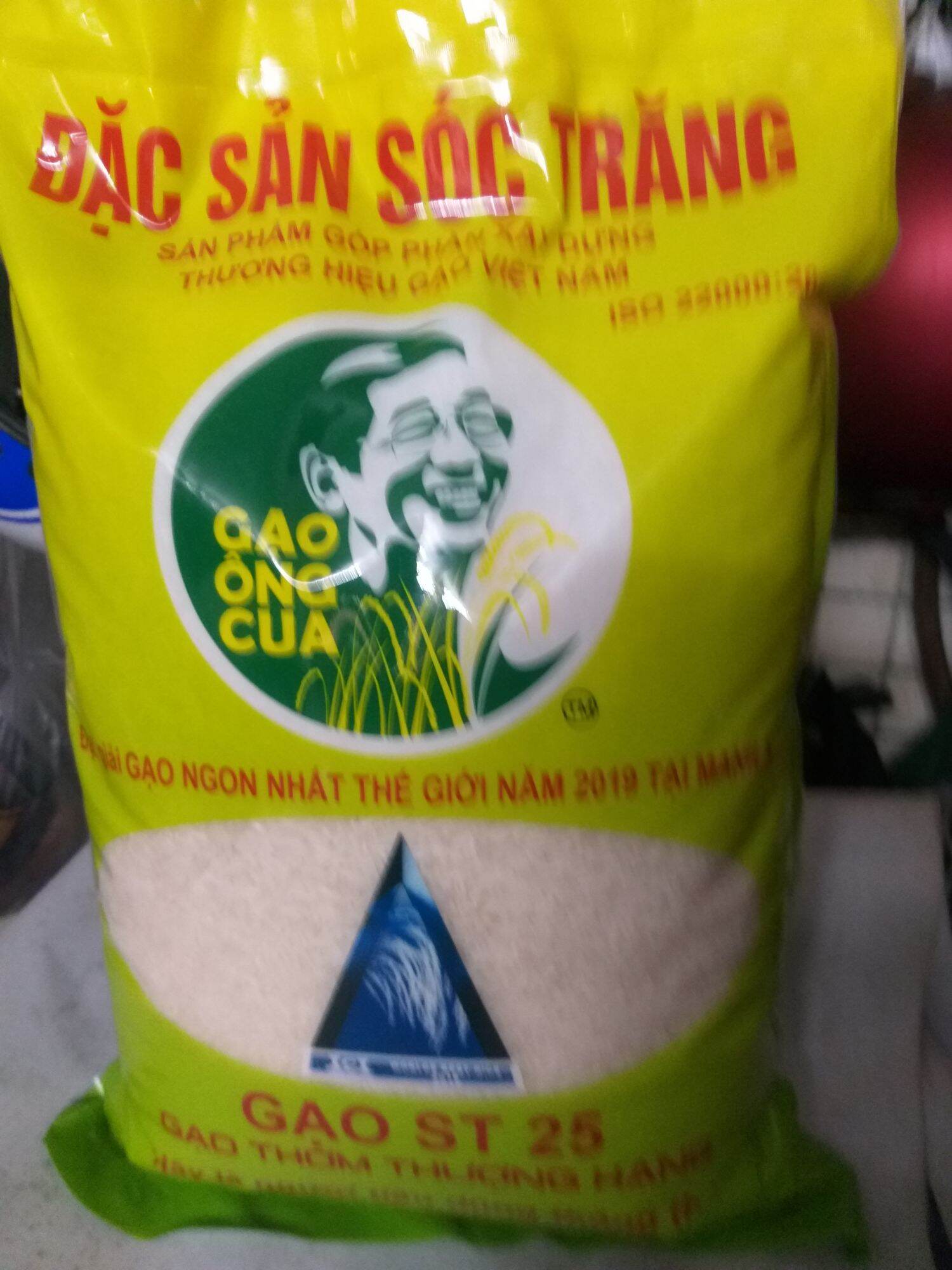 Gạo sóc trăng st25 loại 5kg .gạo ông cua