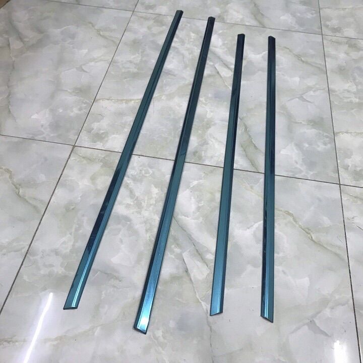 nẹp trang trí inox chân kính kia morning 2015 2016 2017
