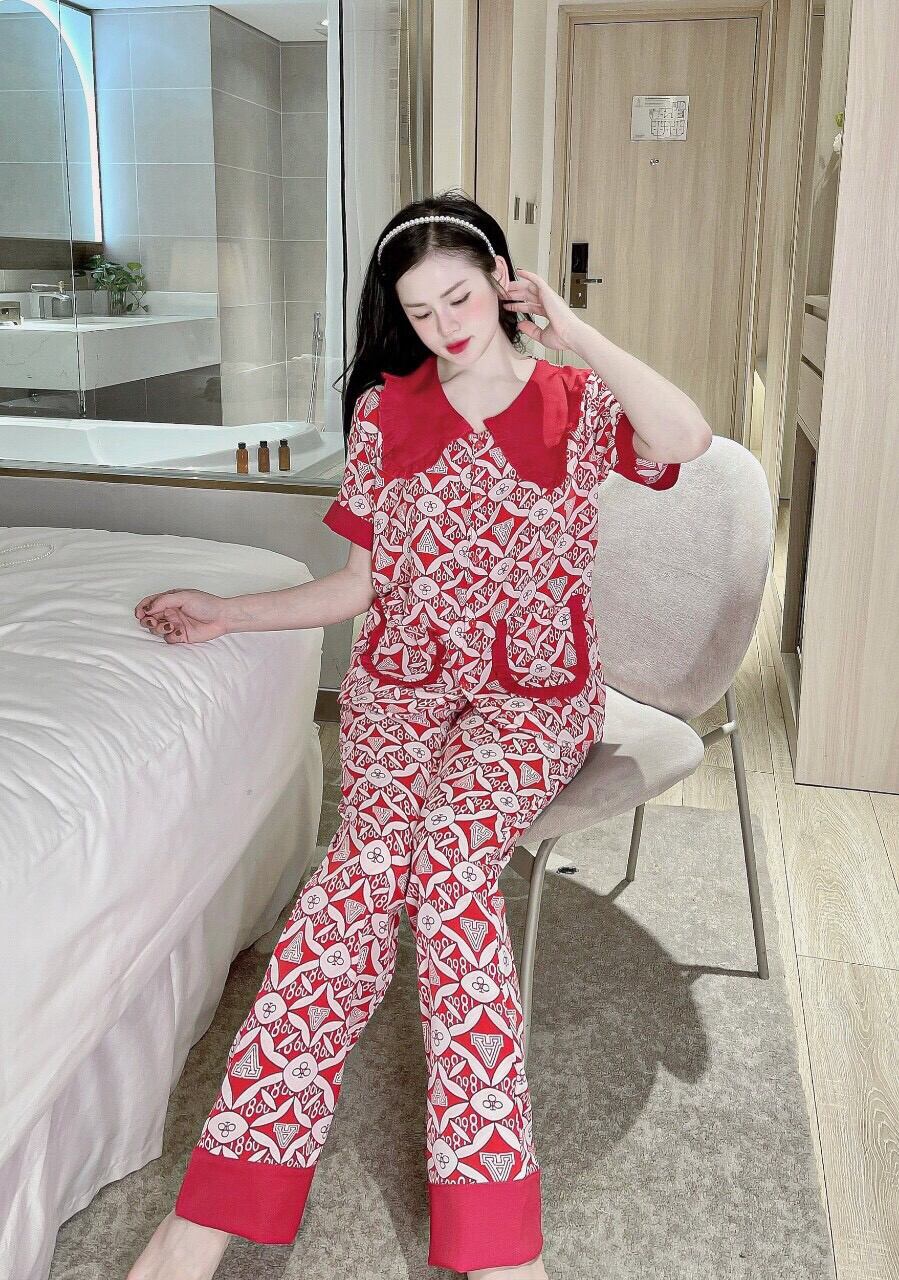 Freesize dưới 58kg - pijama lụa mango cd 2 túi áo - 2 túi quần mẫu xinh