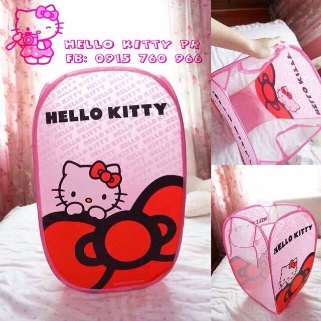 Sọt vải lưới Hello Kitty