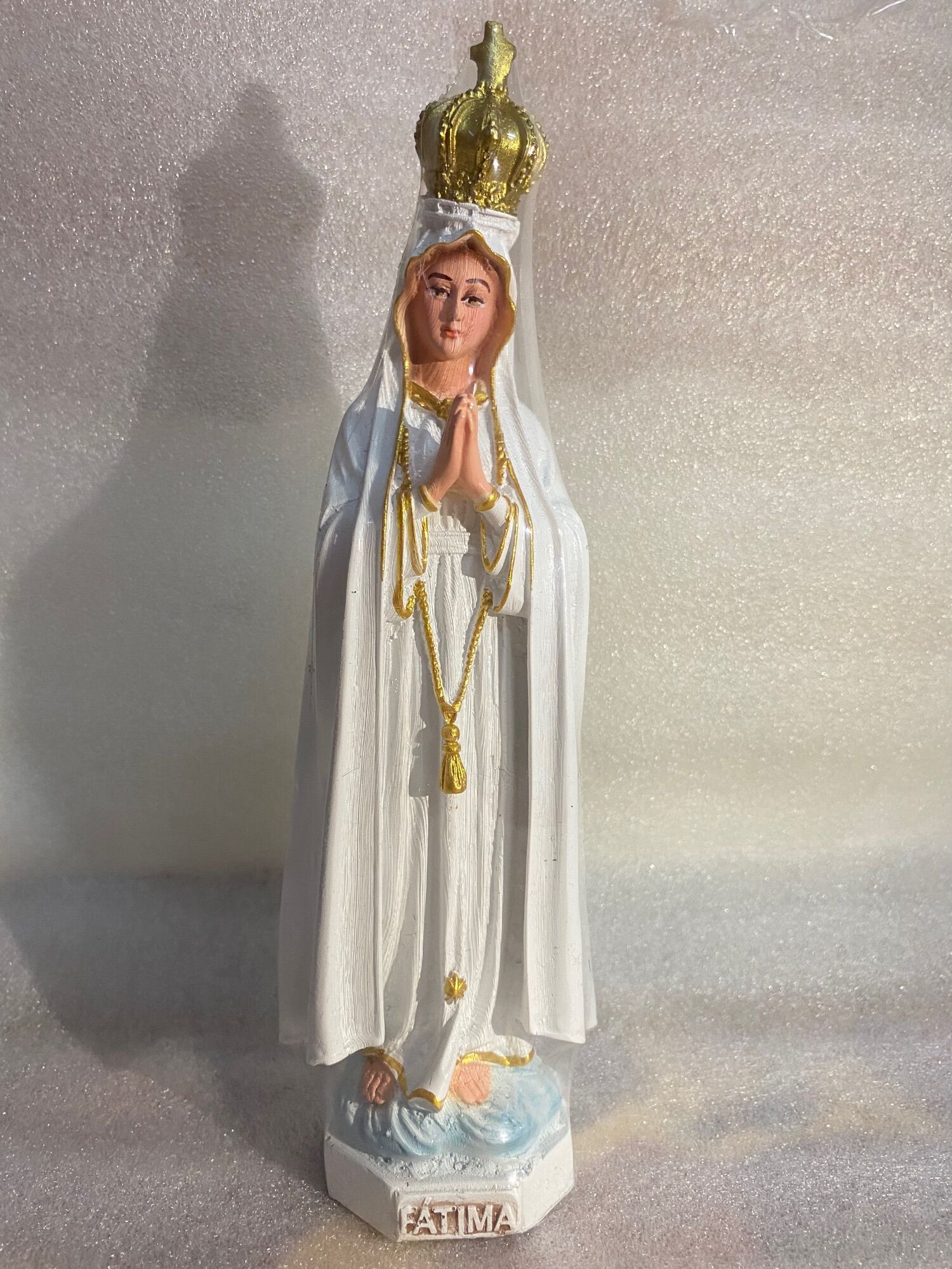 Tượng công giáo - Tượng Đức Mẹ Fatima 25cm (mẫu mới)