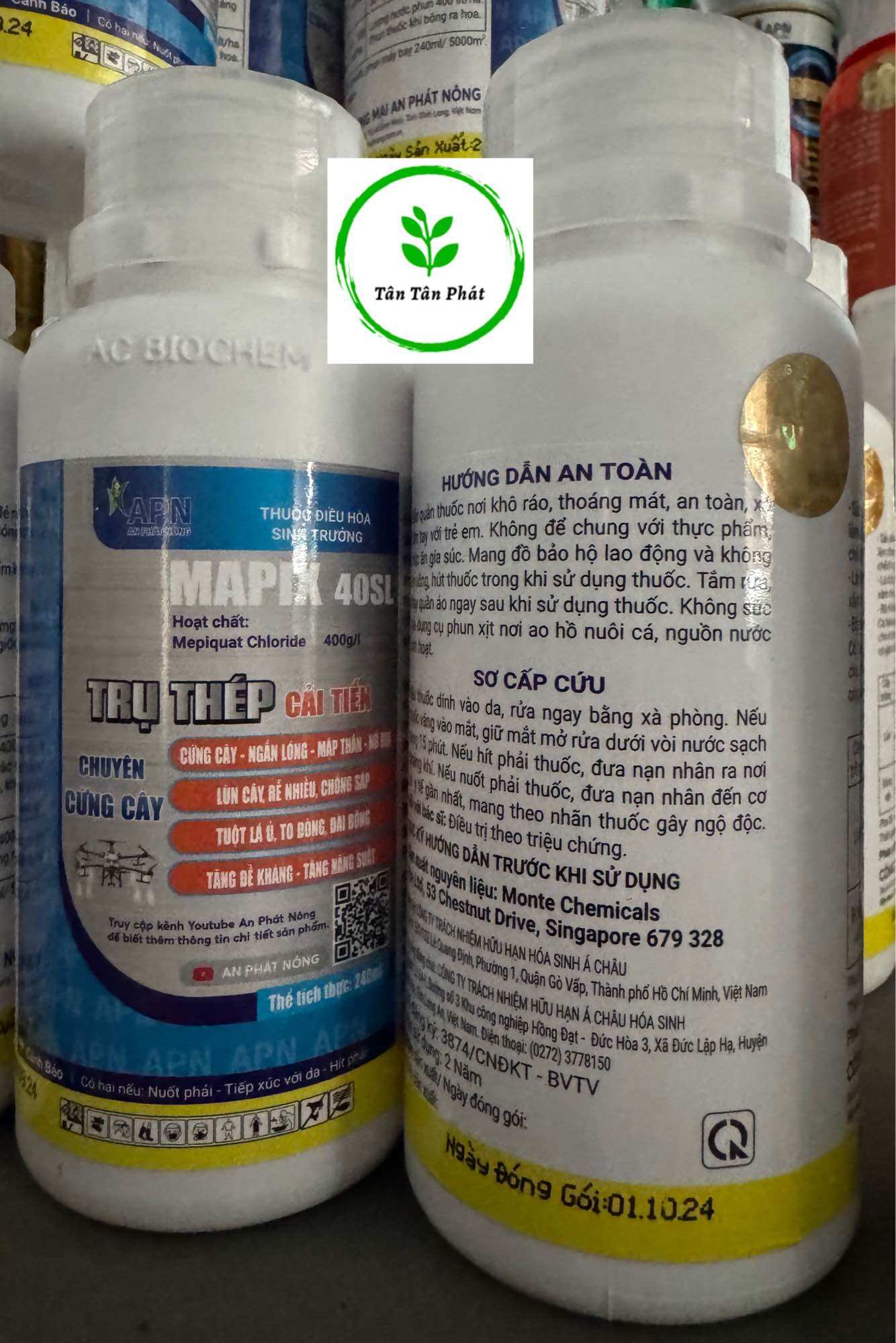 Trụ thép của An phát nông chai 240ml