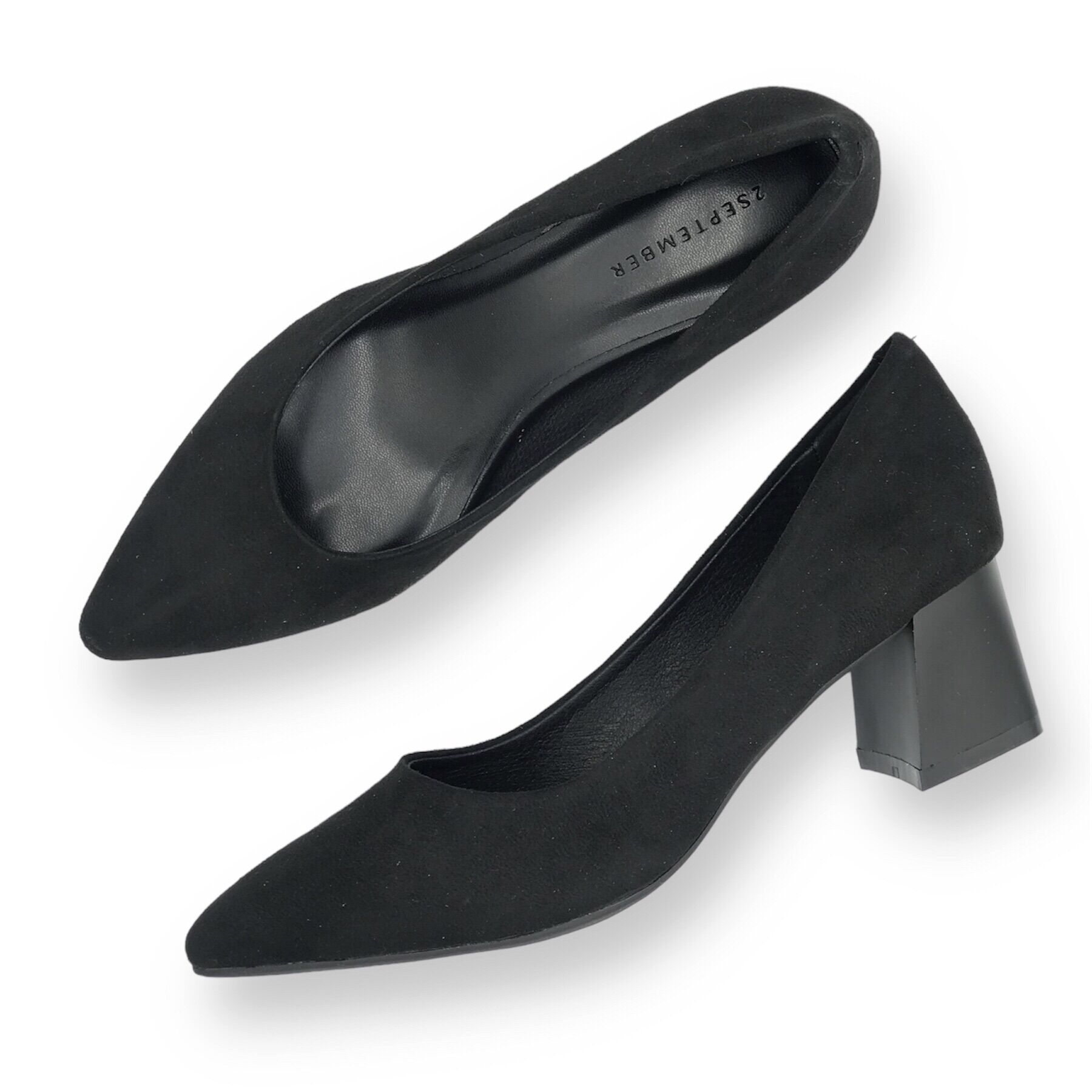 Giày cao gót 5cm mũi nhọn 2September Sansa Black