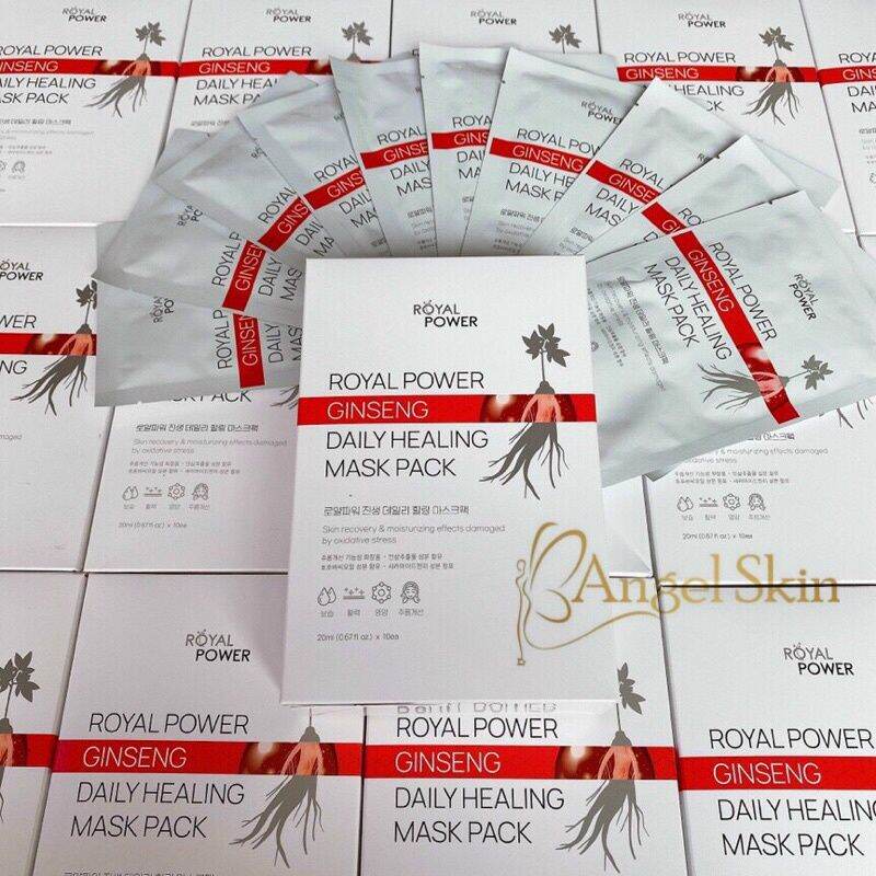 Mặt nạ tinh chất hồng sâm Royal Power Ginseng Daily Healing Mask (hộp 10 miếng)