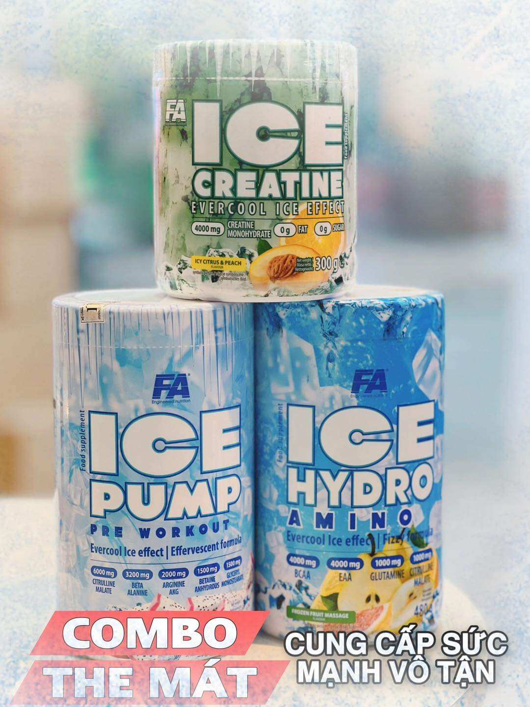 FA Ice Hydro Amino + EAA + BCAA Tăng Cơ Phục Hồi Cơ Bắp 30 Servings