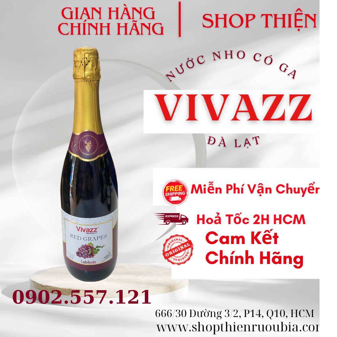 Nước trái cây Vivazz 720ml- Nho đỏ