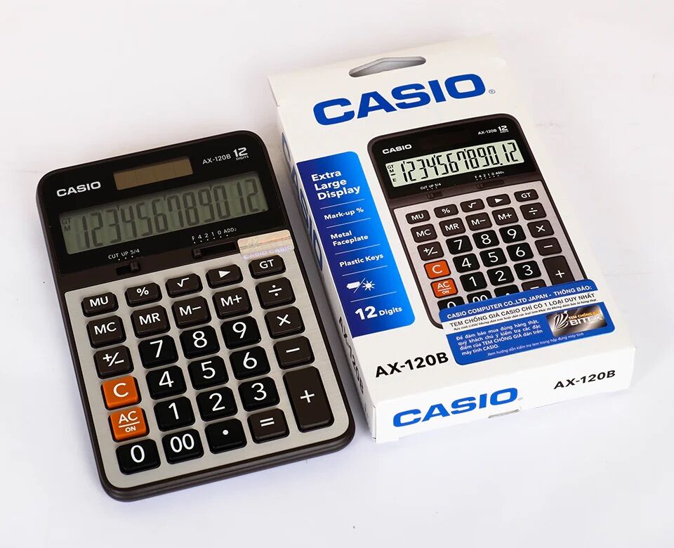 Máy tính Casio AX-120B CHÍNH HÃNG