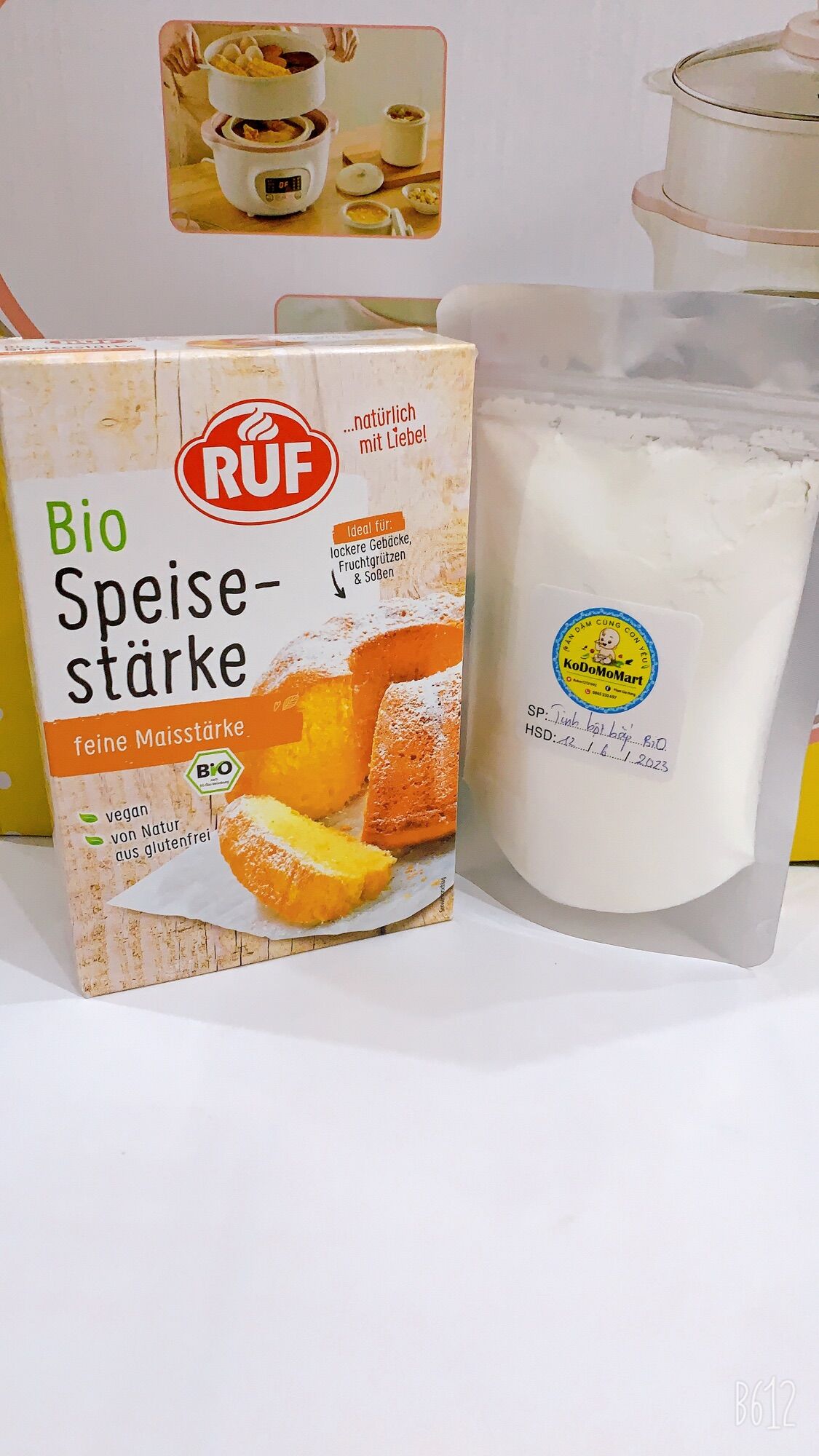 Tinh bột bắp hữu cơ Ruf gói lẻ 100g