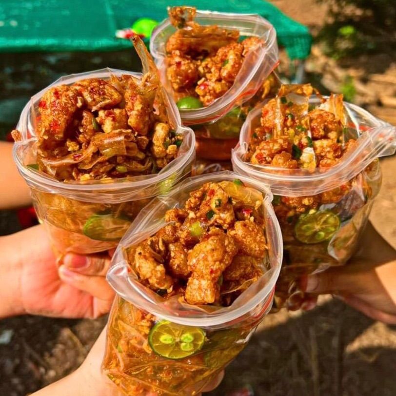 Bánh tráng phơi sương tóp mỡ (1 Bịch)