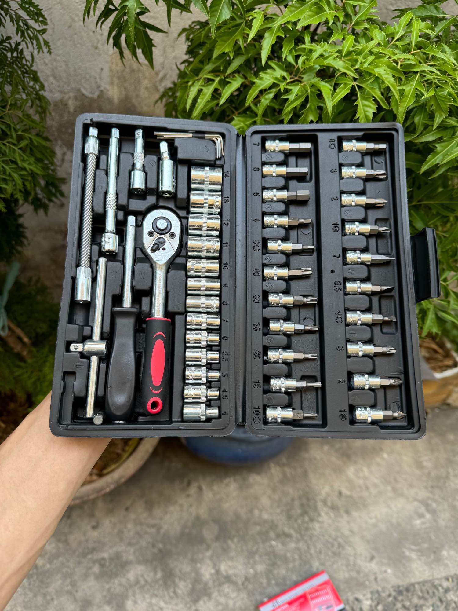 bộ khẩu típ 46 chi tiết 1/4 cao cấp
