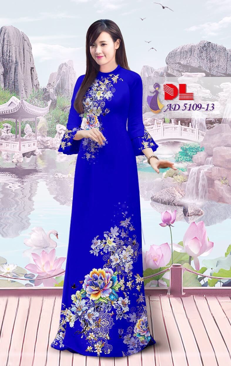 Vải áo dài hoa Cẩm chướng