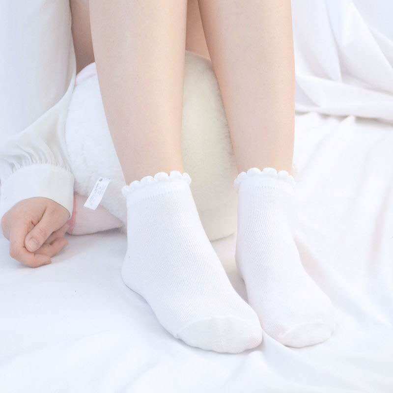 Set 10 đôi tất cổ cao nhún bèo T566