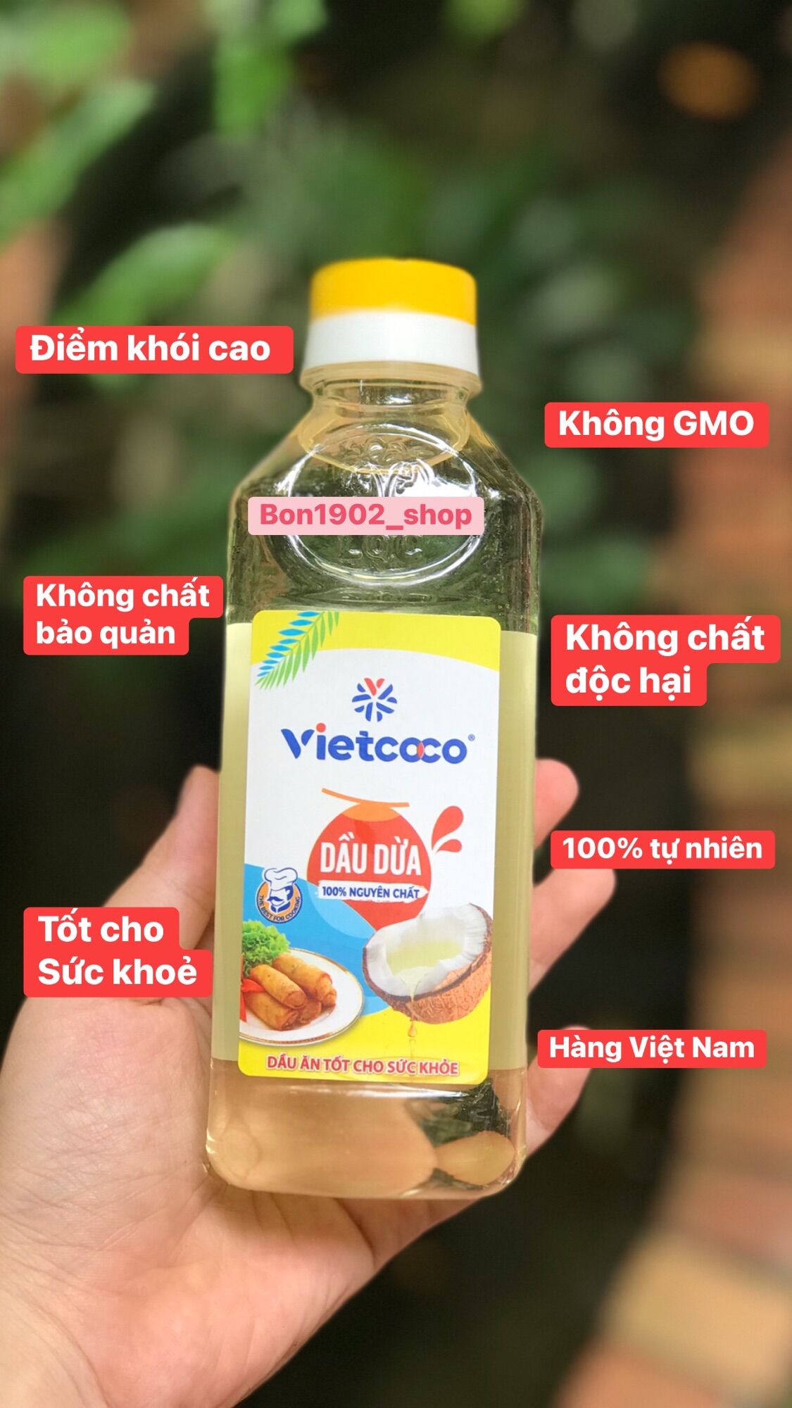 Dầu Dừa tinh luyện Vietcoco - Dầu NẤU ĂN