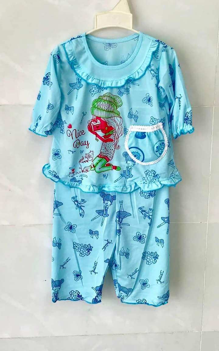 Sét 5 bộ thun bé gái 8-13kg