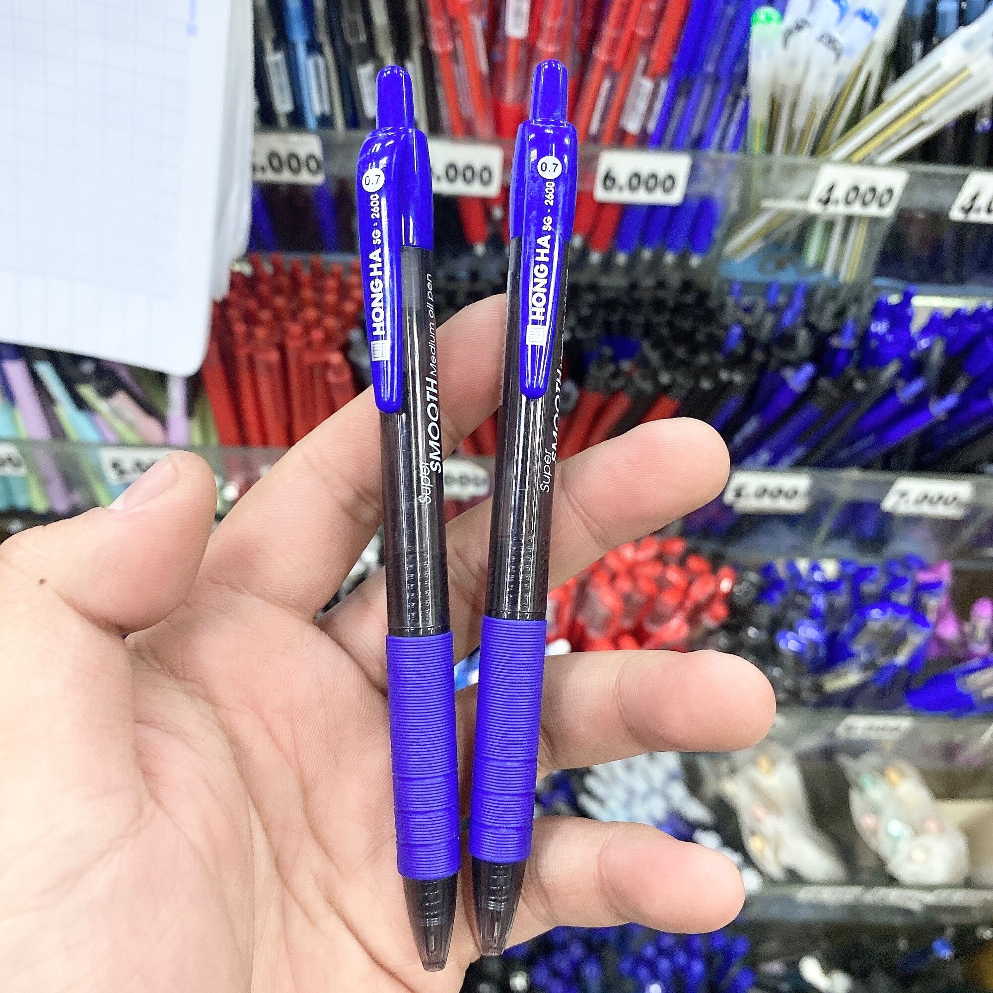 Hộp 12 Cây Bút Bi Hồng Hà Semi Gel SG2600 Super Smooth Viết trơn đều mực