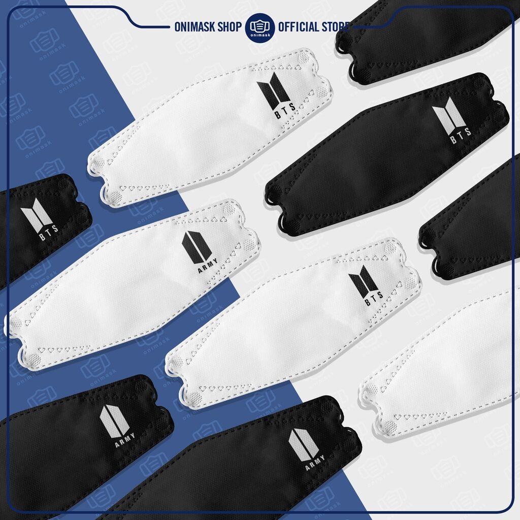 Khẩu trang KF94 BTS BT21 KPOP (10 cái)