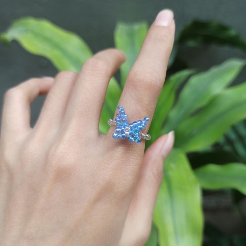 Nhẫn hạt cườm handmade