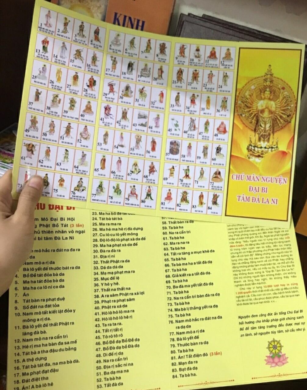 10 tờ chú đại bi khổ giấy a4