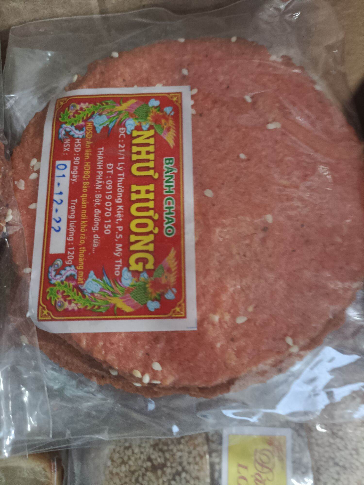 Bánh chao như hương. 1 gói 3 cái