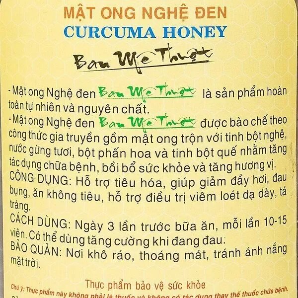 Mật Ong Nghệ Đen BAN MÊ THUỘT - 250g