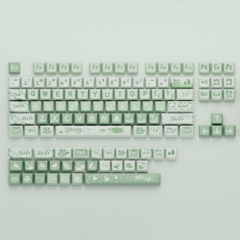 Spring Outing Keycaps Nút Bàn Phím Cherry Profile PBT/XDA
