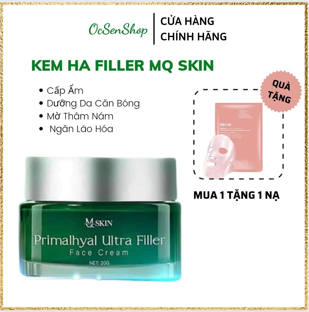 Kem dưỡng ha filler mq skin giúp da căn bóng trắng sáng mịn màn 20gram