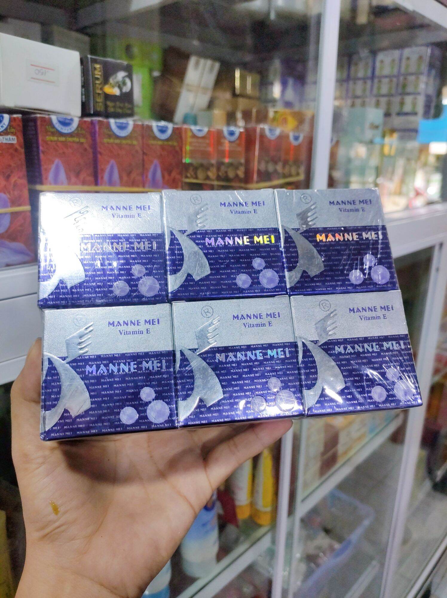 Lố 12 kem mụn, nám trắng da vitamin e manne mei