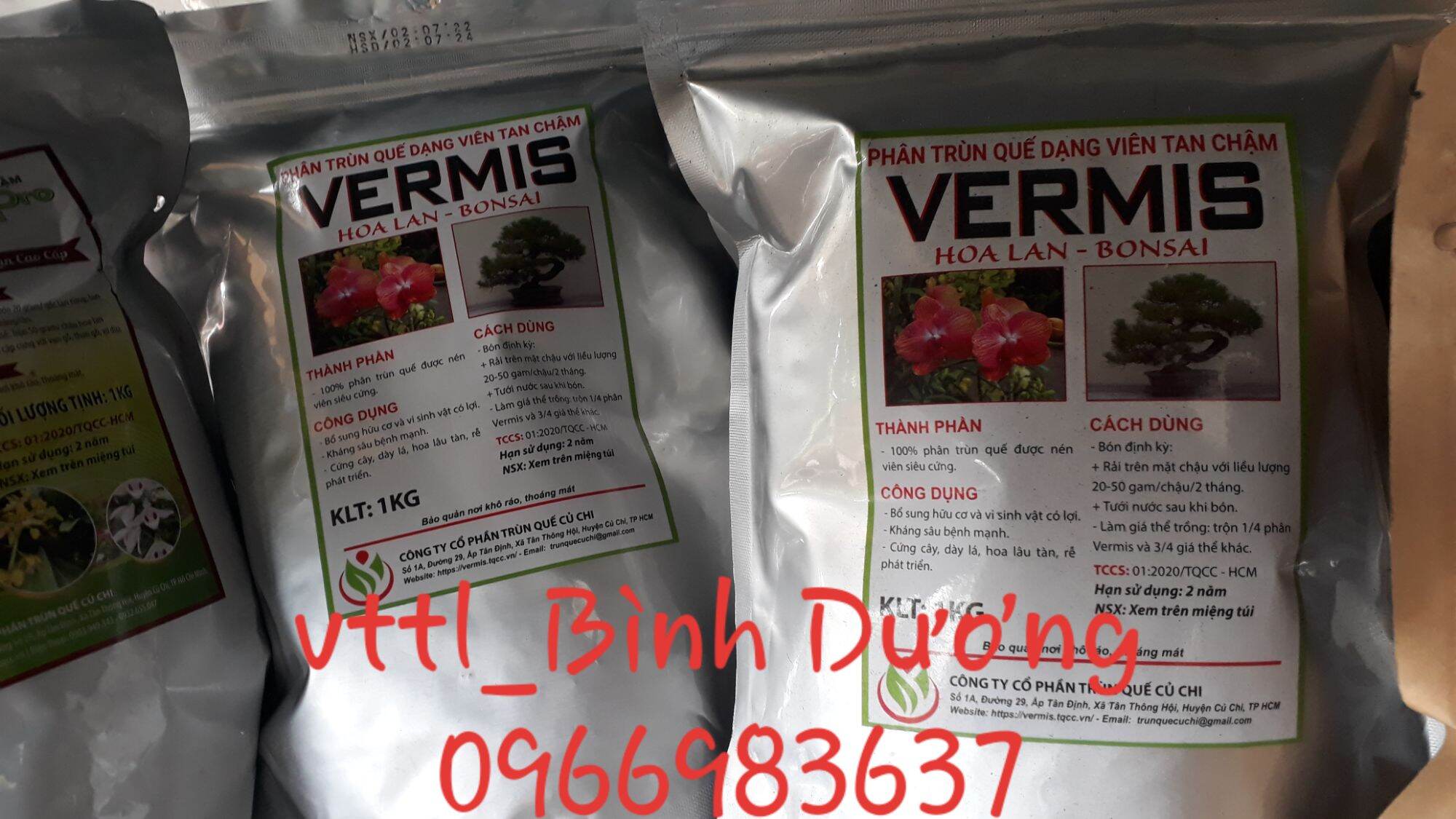 Phân Trùng Quế Viên Nén Tan Chậm Vermis gói 1kg