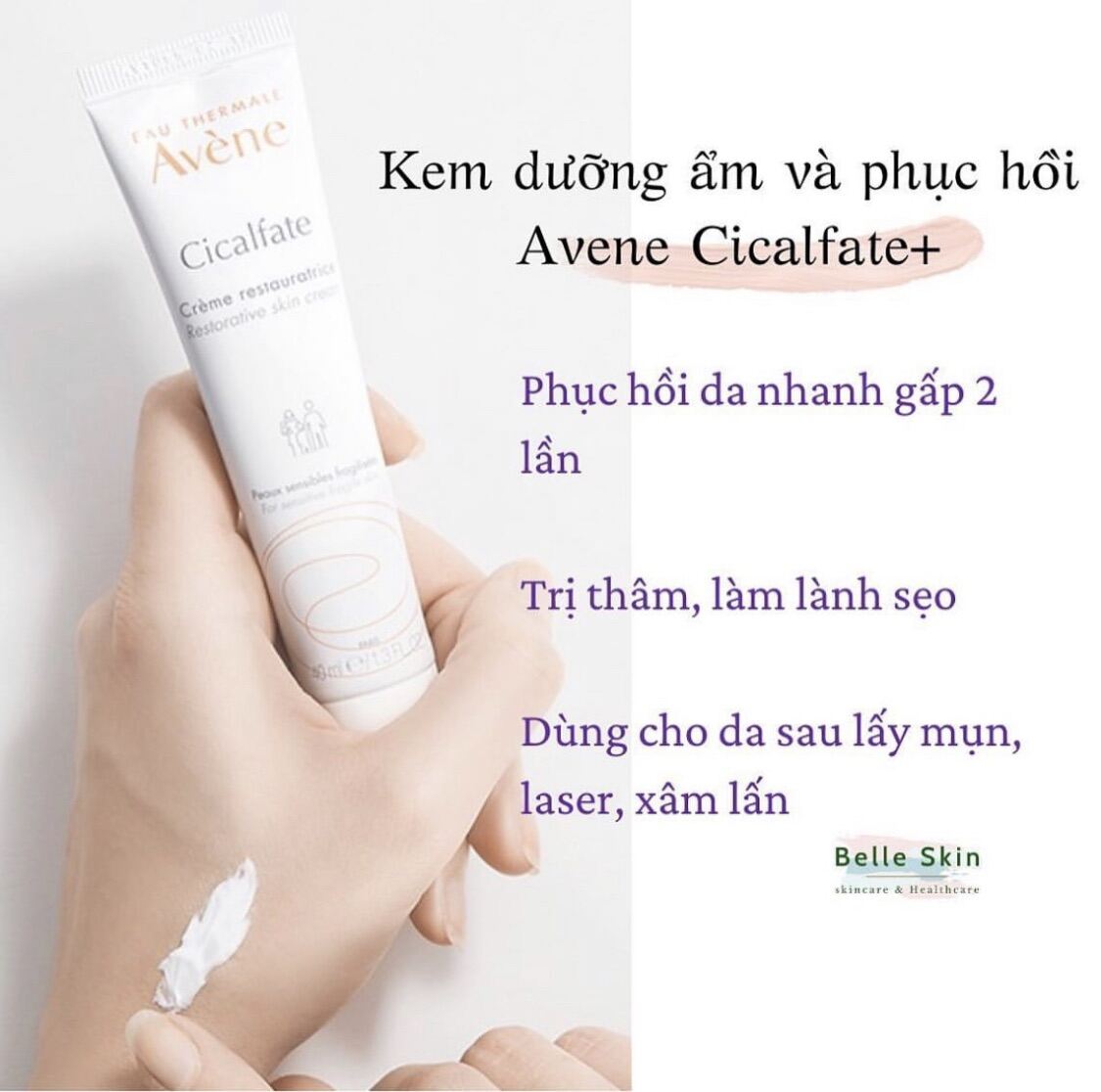 [Hcm]Kem Dưỡng Ẩm Phục Hồi Da Avene Cicalfate 40Ml