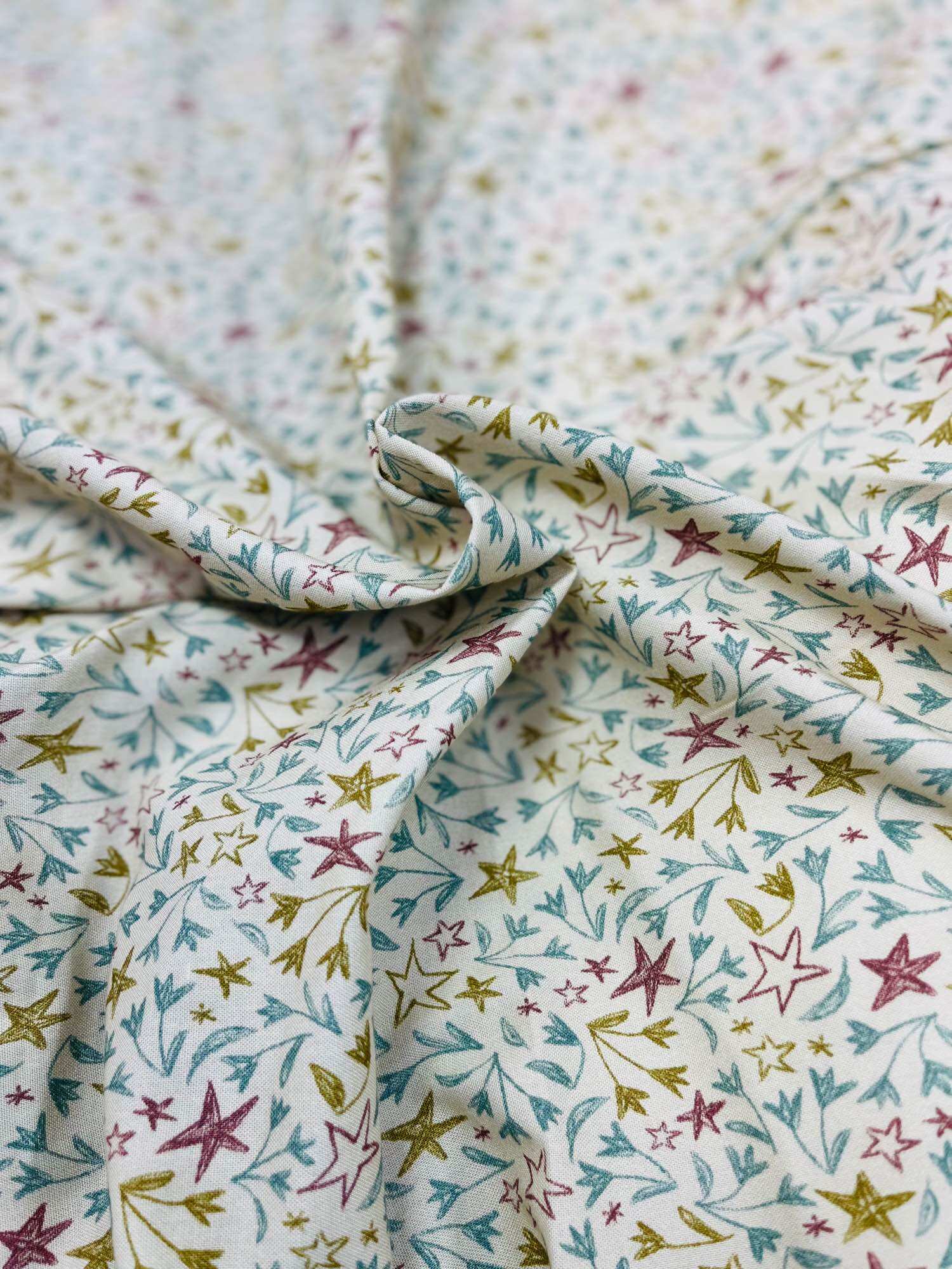 Vải kate cotton Hàn quốc . Họa tiết dễ thương lạ mắt. Khổ vải 1,4m