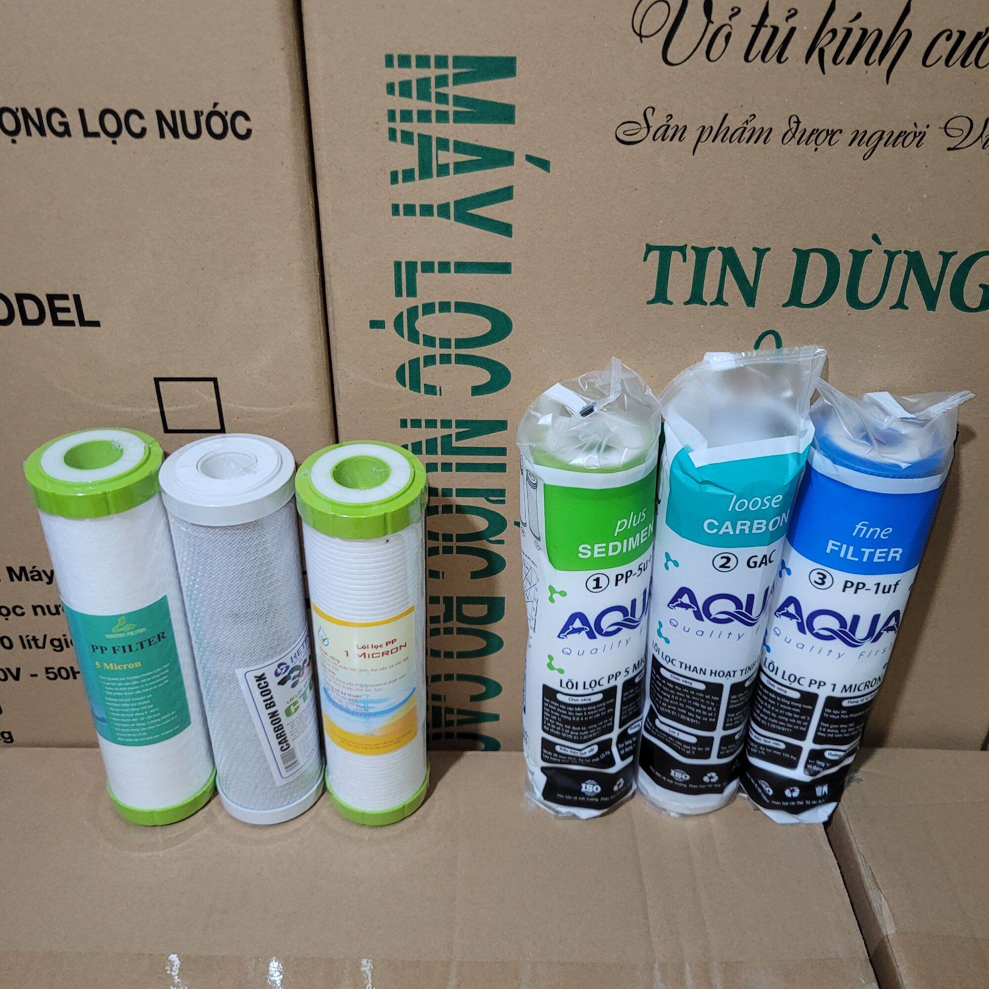 lõi lọc nước 1 2 3 dùng cho máy RO , máy NANO Loại bỏ đến 99% tạp chất và vi khuẩn ( 10inch ) 0333597888