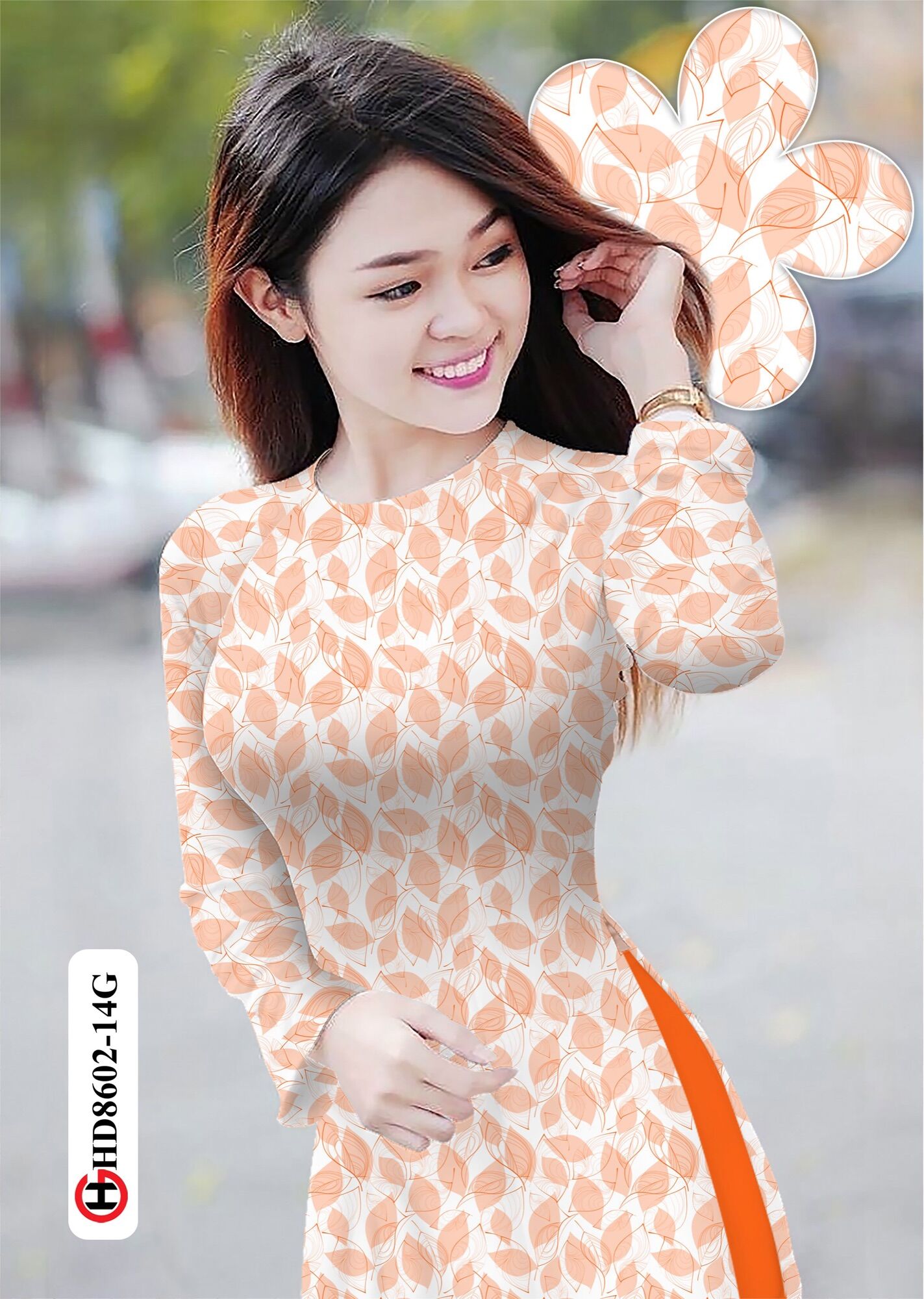 [HCM]Vải áo dài lá
