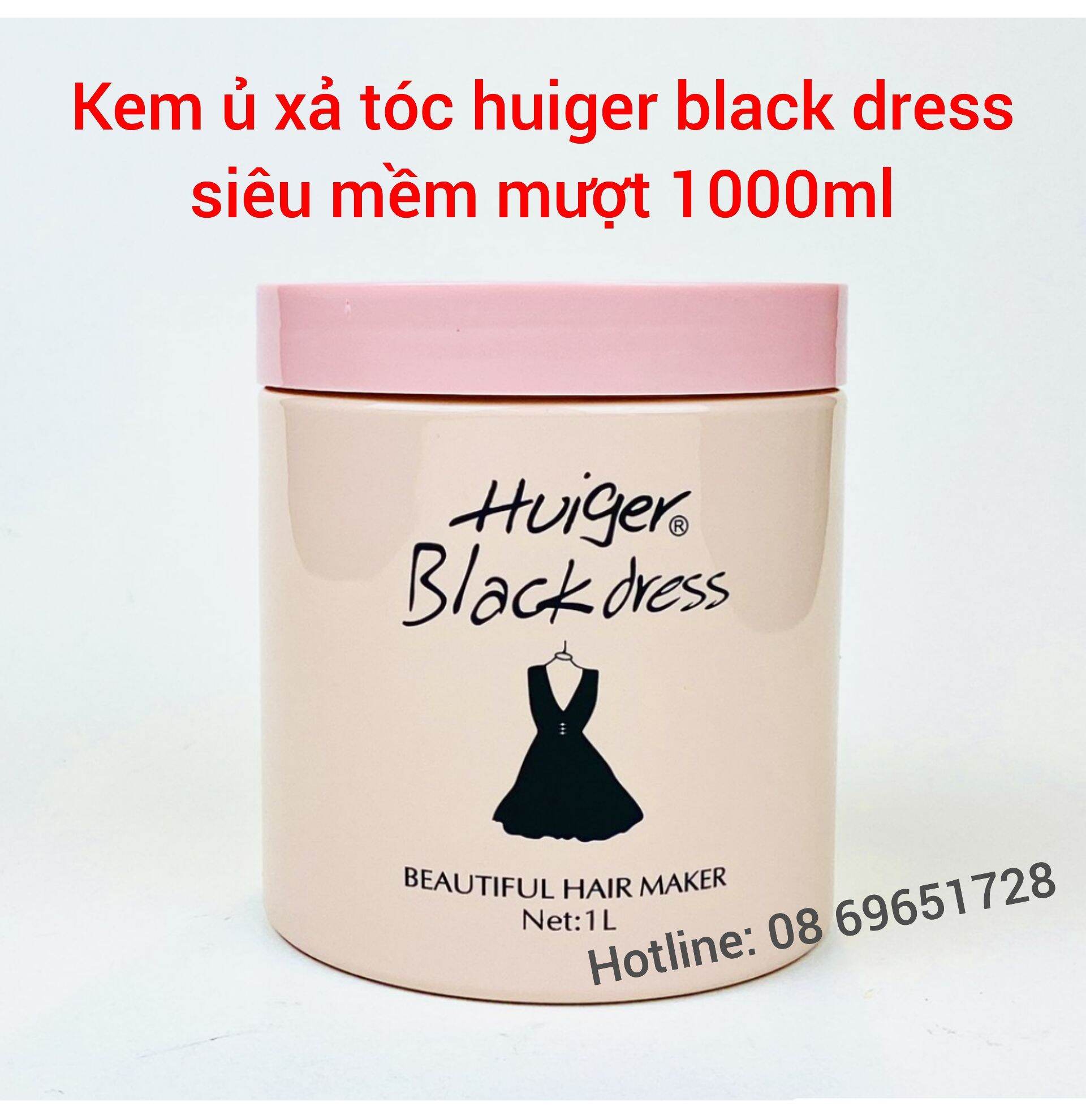 [Hcm]Kem Ủ Xả Tóc Collagen Huiger Black Dress Siêu Mềm Mượt 1000Ml. Phục Hồi Tóc Hư Tổn