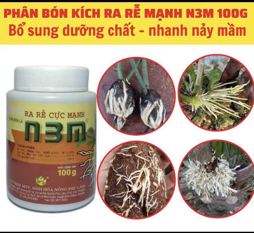 Phân bón kích rễ N3M loại 100g