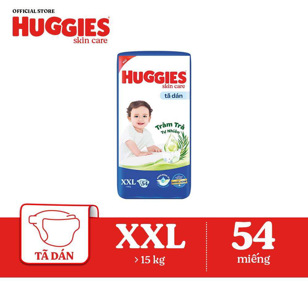 Tã dán Huggies M76/L68/XL60/XXL54