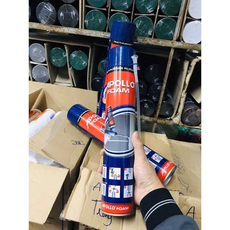 Keo bọt nở Apolo FOAM phun xốp