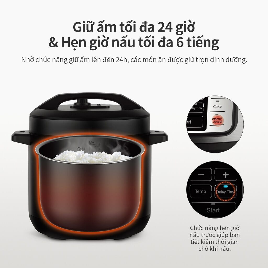 Nồi áp suất điện tử Lock&Lock 6L