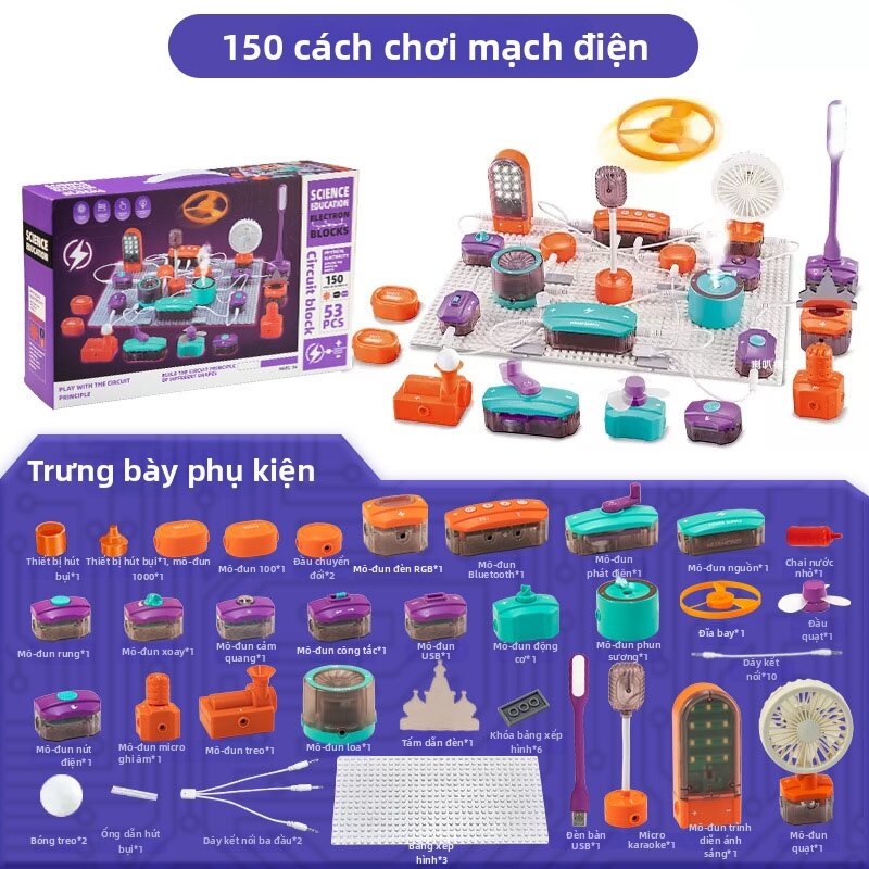 JIUJIUQI | Bộ Kit Thí Nghiệm Mạch Điện Khoa Học