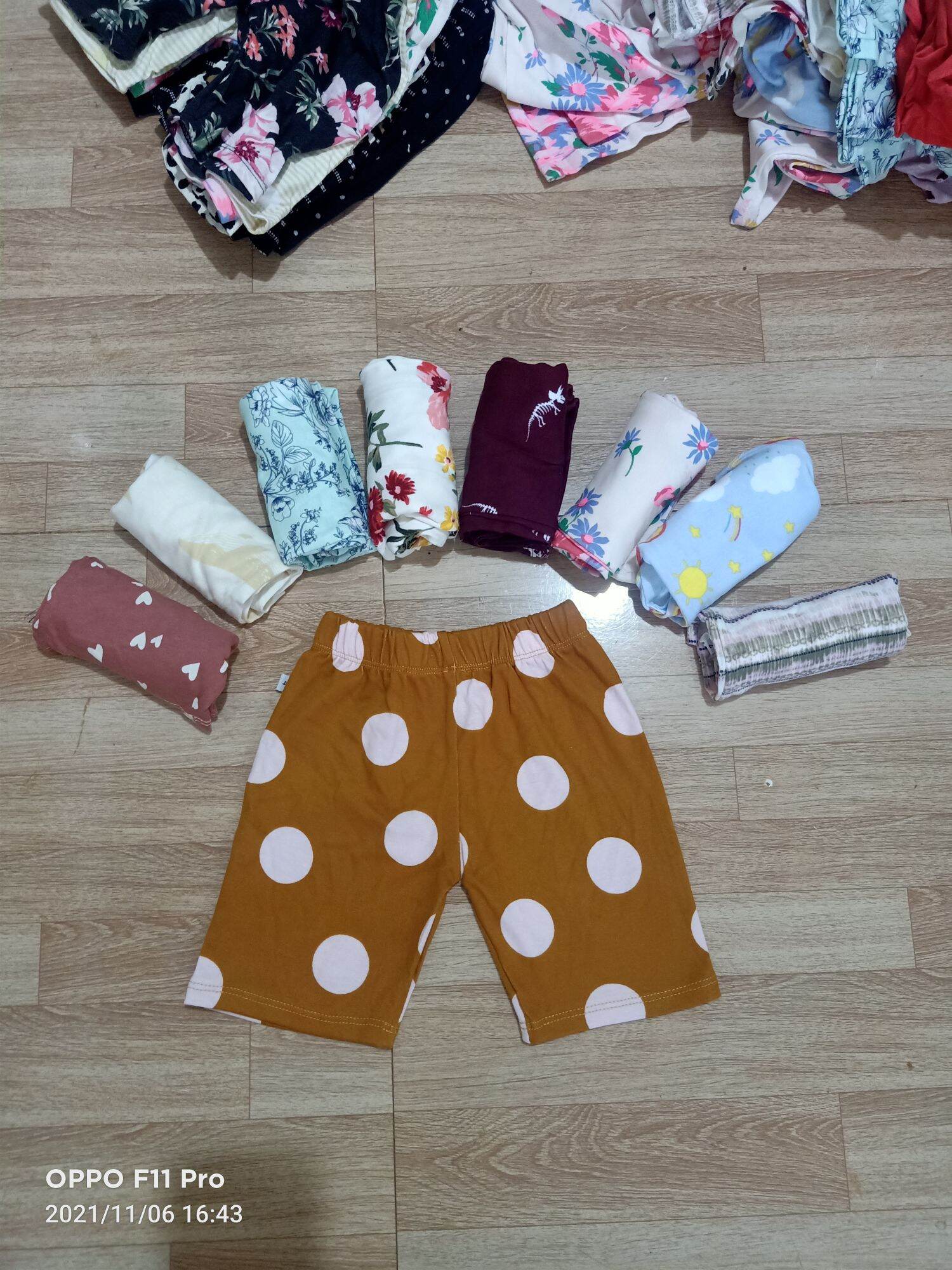 Sét 10 quần cotton đẹp cho bé gái